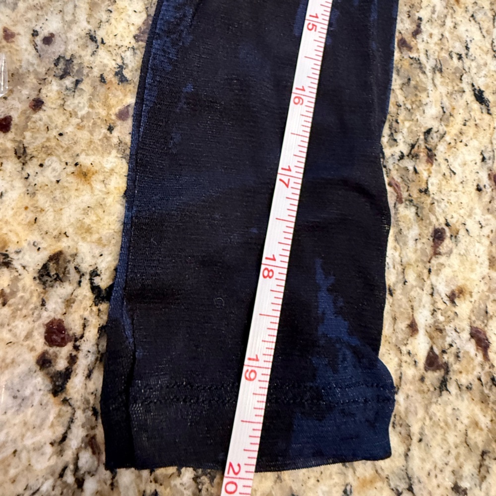 Banana Republic Factory off shoulder stretchy top black & blue SZ M - Picture 10 of 11